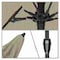 California Umbrella 7.5' Bronze Aluminum Market Patio Umbrella, Sunbrella Spectrum Dove 194061336014 - alternate 2